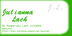 julianna lach business card